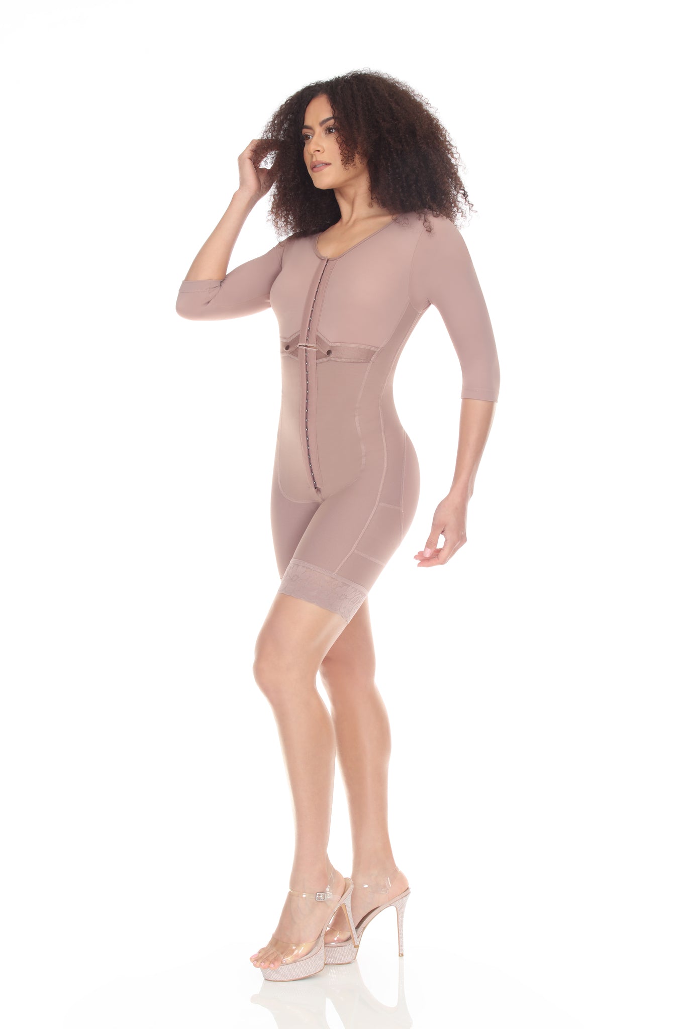 Mid Thigh with Built-In Bra and Arm Sleeves