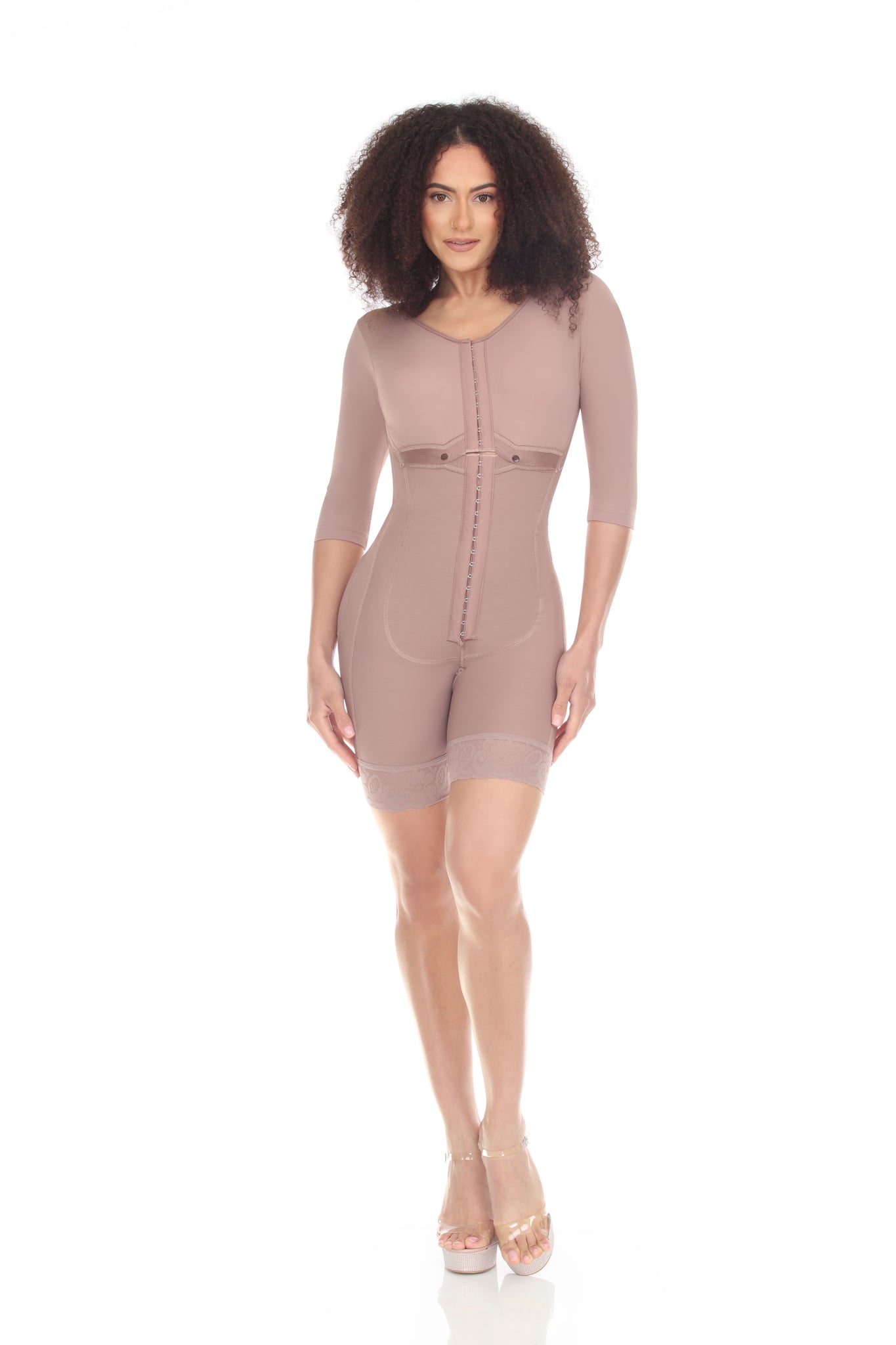 Mid Thigh with Built-In Bra and Arm Sleeves