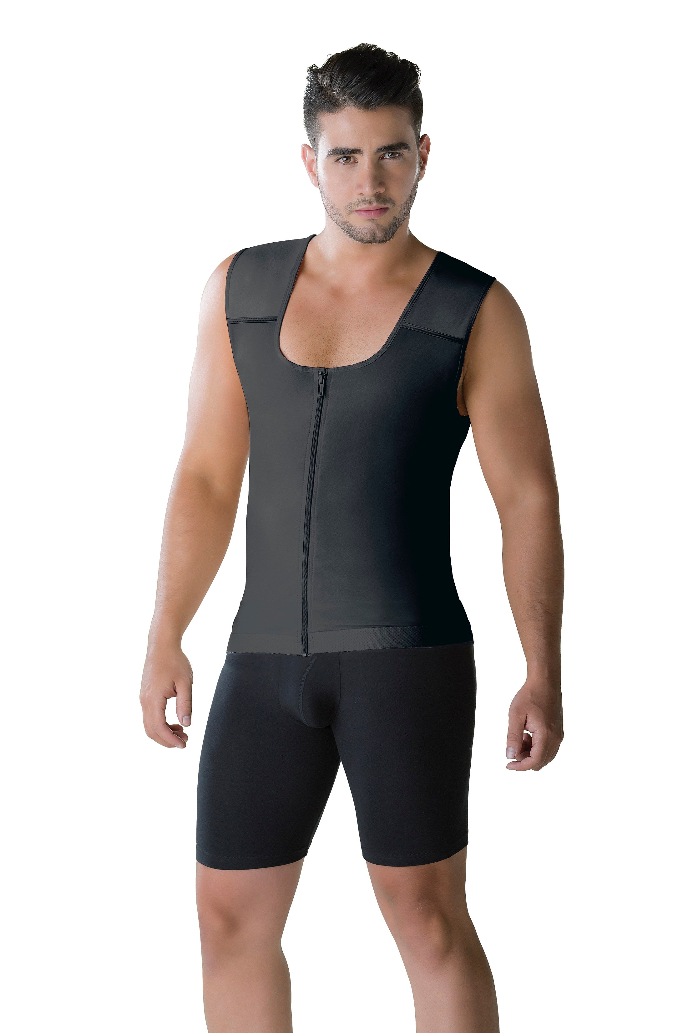 Mens Slimming Body Shaper Vest with Zipper