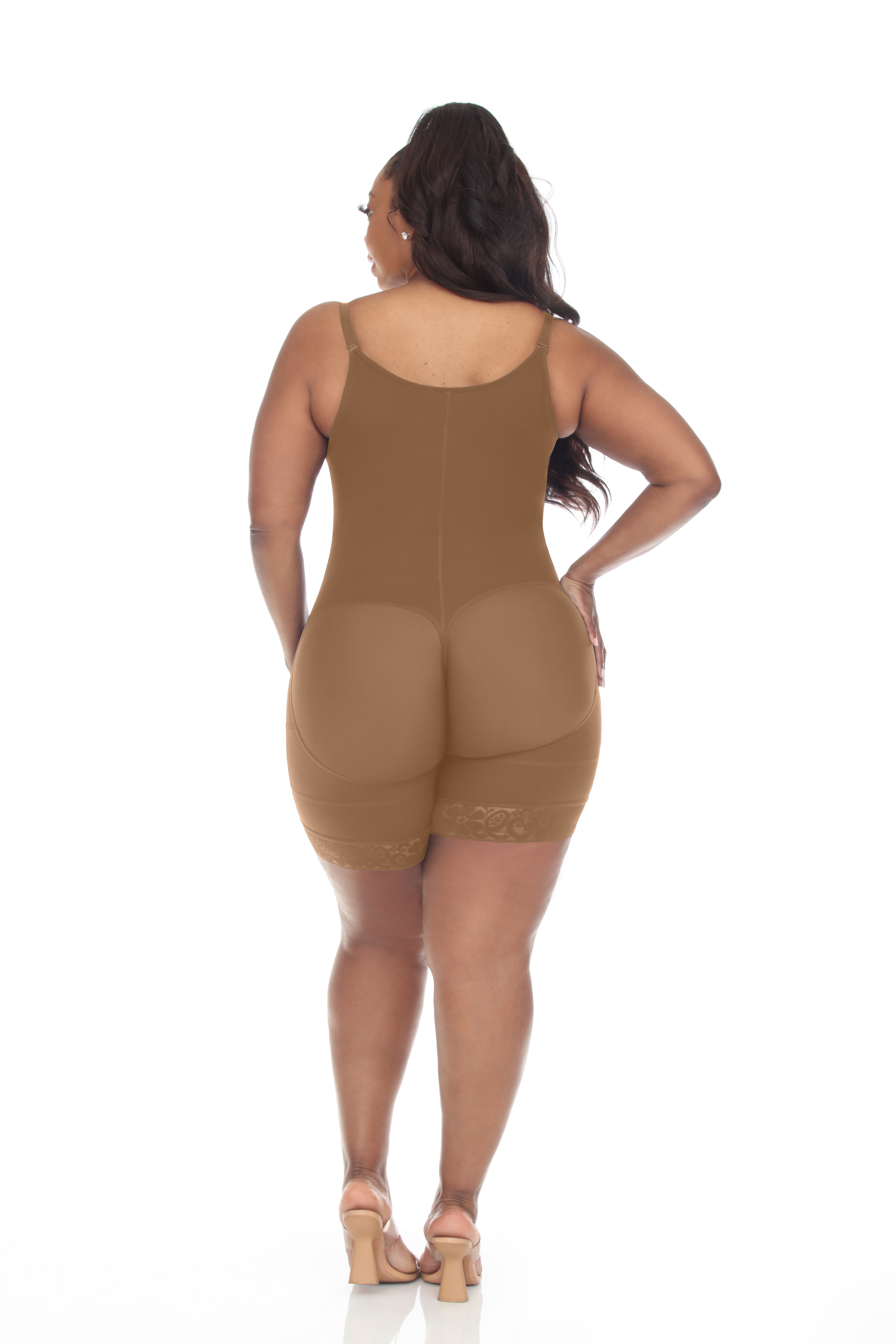 Hourglass BBL Girdle with Mid Legs and Hooks