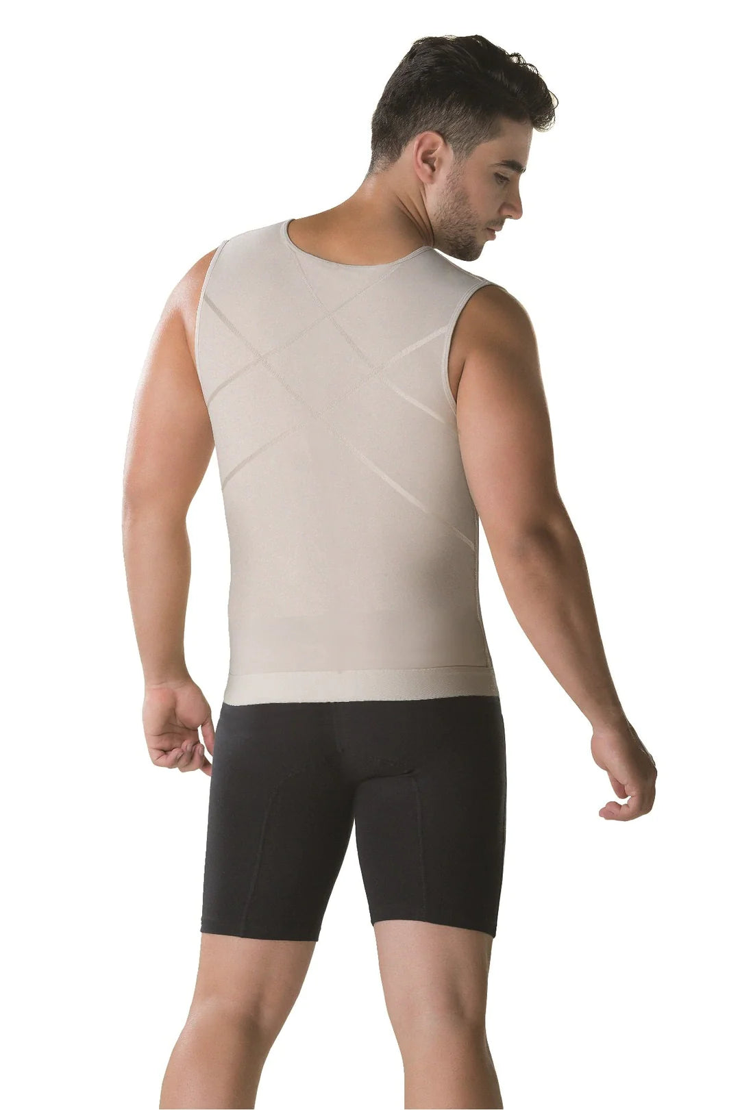 Men s Colombian Slimming Side Zipper Body Shaper Compression Vest herperfectshape